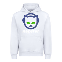 White napster Urban Hoodie - linhVisuals