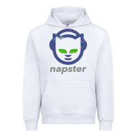 White napster Urban Hoodie - linhVisuals