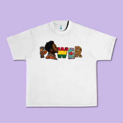 Power Juneteenth Urban Heavy Tee Designed By Fadigitalartstudio