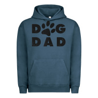 Pigment Midnight Navy dog dad classic design paw gift t shirt Urban Hoodie - linhVisuals