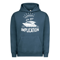Pigment Midnight Navy the implication its always sunny in philadelphia Urban Hoodie - linhVisuals