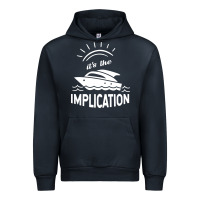 Navy the implication its always sunny in philadelphia Urban Hoodie - linhVisuals