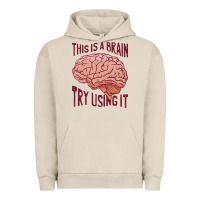 Pigment French Oak Brain Urban Hoodie - linhVisuals