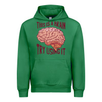 Emerald Brain Urban Hoodie - linhVisuals