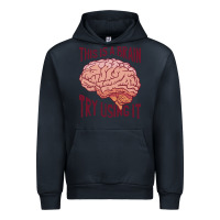 Navy Brain Urban Hoodie - linhVisuals