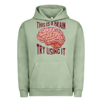 Pigment Oil Green Brain Urban Hoodie - linhVisuals