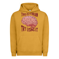 Pigment Peanut Butter Brain Urban Hoodie - linhVisuals