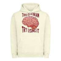 Pigment Pistachio Brain Urban Hoodie - linhVisuals