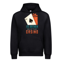 Black Casino Urban Hoodie - linhVisuals