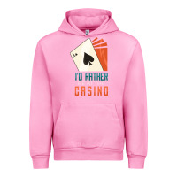 Fuchsia Pink Casino Urban Hoodie - linhVisuals