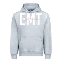 Heather Grey emt emergency medical technician ems first responder medic sweatshirt Urban Hoodie - linhVisuals