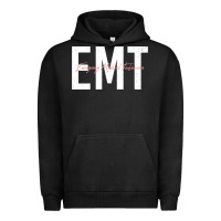 Pigment Black emt emergency medical technician ems first responder medic sweatshirt Urban Hoodie - linhVisuals