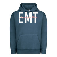 Pigment Midnight Navy emt emergency medical technician ems first responder medic sweatshirt Urban Hoodie - linhVisuals