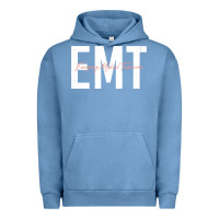 Pigment Pebble Blue emt emergency medical technician ems first responder medic sweatshirt Urban Hoodie - linhVisuals