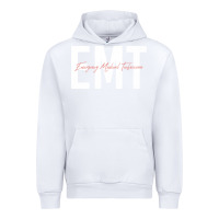 White emt emergency medical technician ems first responder medic sweatshirt Urban Hoodie - linhVisuals