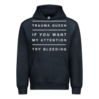 Navy emt hoodie funny trauma queen attention bleeding fun gift Urban Hoodie - linhVisuals