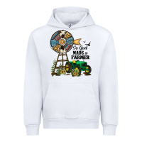 White So God Made a Farmer Urban Hoodie - JahusDesignShop