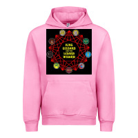 Fuchsia Pink king gizzard & the lizard wizard Urban Hoodie - linhVisuals