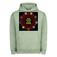 Pigment Oil Green king gizzard & the lizard wizard Urban Hoodie - linhVisuals