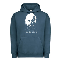 Pigment Midnight Navy albert einstein quote1 Urban Hoodie - linhVisuals