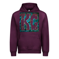 Mauve Wine king gizzard Urban Hoodie - linhVisuals