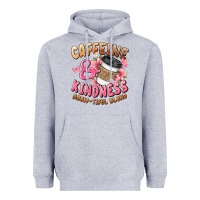 Heather Grey caffeine and kindness brewtiful blend Heavyweight Hoodie - JahusDesignShop