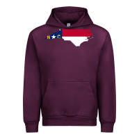 Mauve Wine flag north carolina tshirt Urban Hoodie - linhVisuals