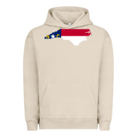 Pigment French Oak flag north carolina tshirt Urban Hoodie - linhVisuals
