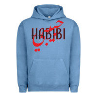 Pigment Pebble Blue yallah habibi Urban Hoodie - linhVisuals