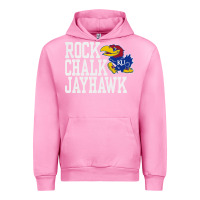 Fuchsia Pink rock chalk jayhawk ku tshirt Urban Hoodie - linhVisuals