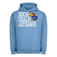 Pigment Pebble Blue rock chalk jayhawk ku tshirt Urban Hoodie - linhVisuals