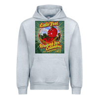 Heather Grey waiting for columbus - little feat Urban Hoodie - linhVisuals