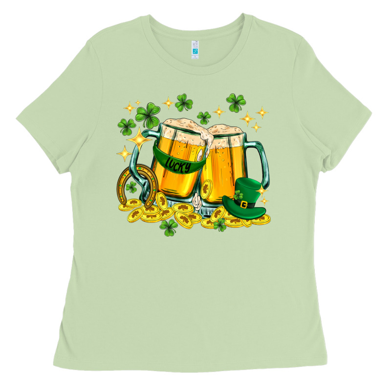 St. Patrick's Day Beer Ladies Tee by HowdyJamesFarm | Teevron
