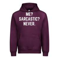 Mauve Wine Me? sarcastic? never - funny sayings Urban Hoodie - linhVisuals