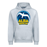 Heather Grey berlin albatrosse #ffce00 alba berlin, berlin, germany,  bg charlotten Urban Hoodie - linhVisuals