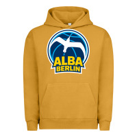 Pigment Peanut Butter berlin albatrosse #ffce00 alba berlin, berlin, germany,  bg charlotten Urban Hoodie - linhVisuals