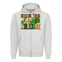 Dove Grey kiss me i am irish  with lips and shamrocks Zipper Hoodie - AdoDesignShop
