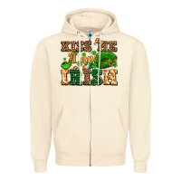 Kiss Me I Am Irish  With Lips And Shamrocks Zipper Hoodie | Teevron