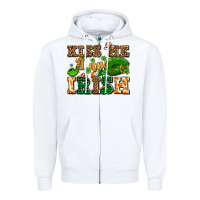 White kiss me i am irish  with lips and shamrocks Zipper Hoodie - AdoDesignShop