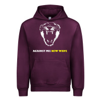 Mauve Wine Against Me! Urban Hoodie - linhVisuals