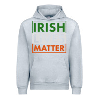 Heather Grey irish lives matter Urban Hoodie - linhVisuals