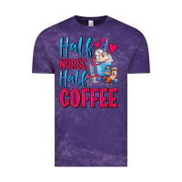 Cloud Purple Half Nurse Half Coffee Vintage Tee - FaDigitalArtStudio