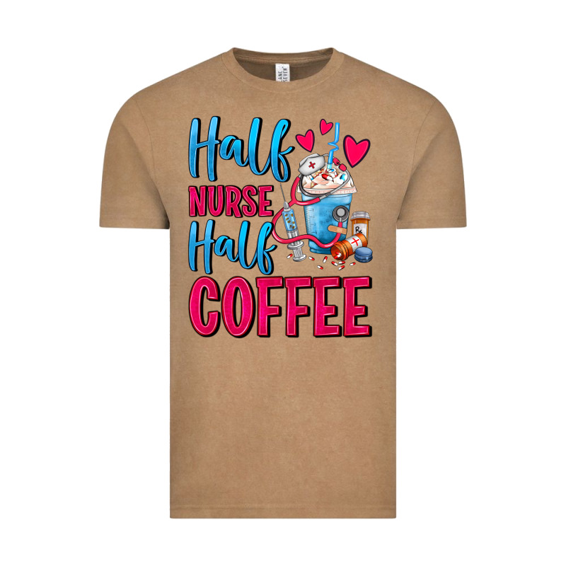 Half Nurse Half Coffee Vintage Tee by FaDigitalArtStudio | Teevron