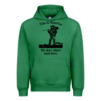 Emerald this is america we don't share land here Urban Hoodie - linhVisuals