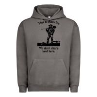 Pigment Tornado this is america we don't share land here Urban Hoodie - linhVisuals