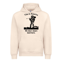 Sandshell this is america we don't share land here Urban Hoodie - linhVisuals