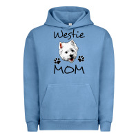 Pigment Pebble Blue westie mom dog mama west highland terrier dog Urban Hoodie - linhVisuals