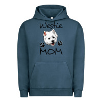 Pigment Midnight Navy westie mom dog mama west highland terrier dog Urban Hoodie - linhVisuals