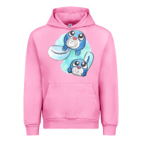 Fuchsia Pink poliwag watercolor Urban Hoodie - linhVisuals