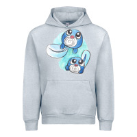 Heather Grey poliwag watercolor Urban Hoodie - linhVisuals